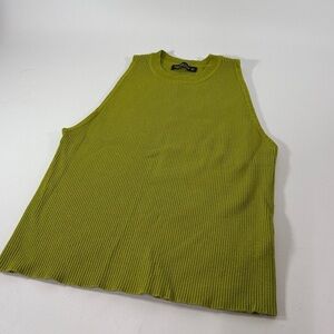 Emerson Lang Vibrant Lime Sleeveless Knit Top